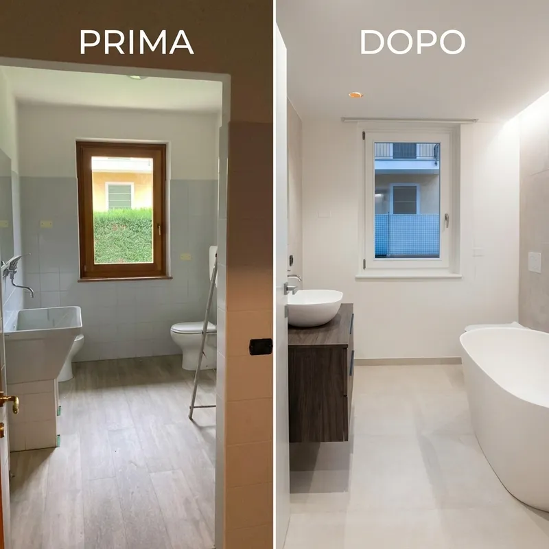 Esempio finitura appartamento prima e dopo - Le Tonalità Verona